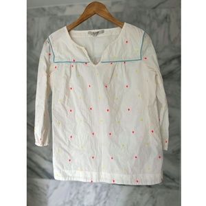 Cotton embroidered tunic